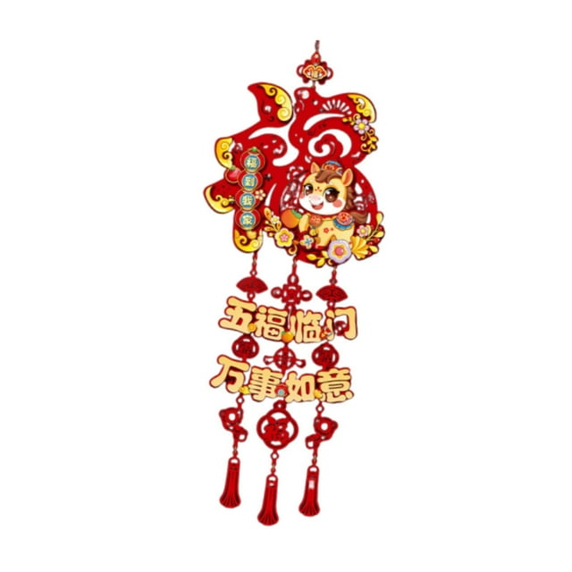 Decoraciones colgantes para el Año Nuevo Chino, decoraciones para el Festival de Primavera 2026, festivo Personaje FU