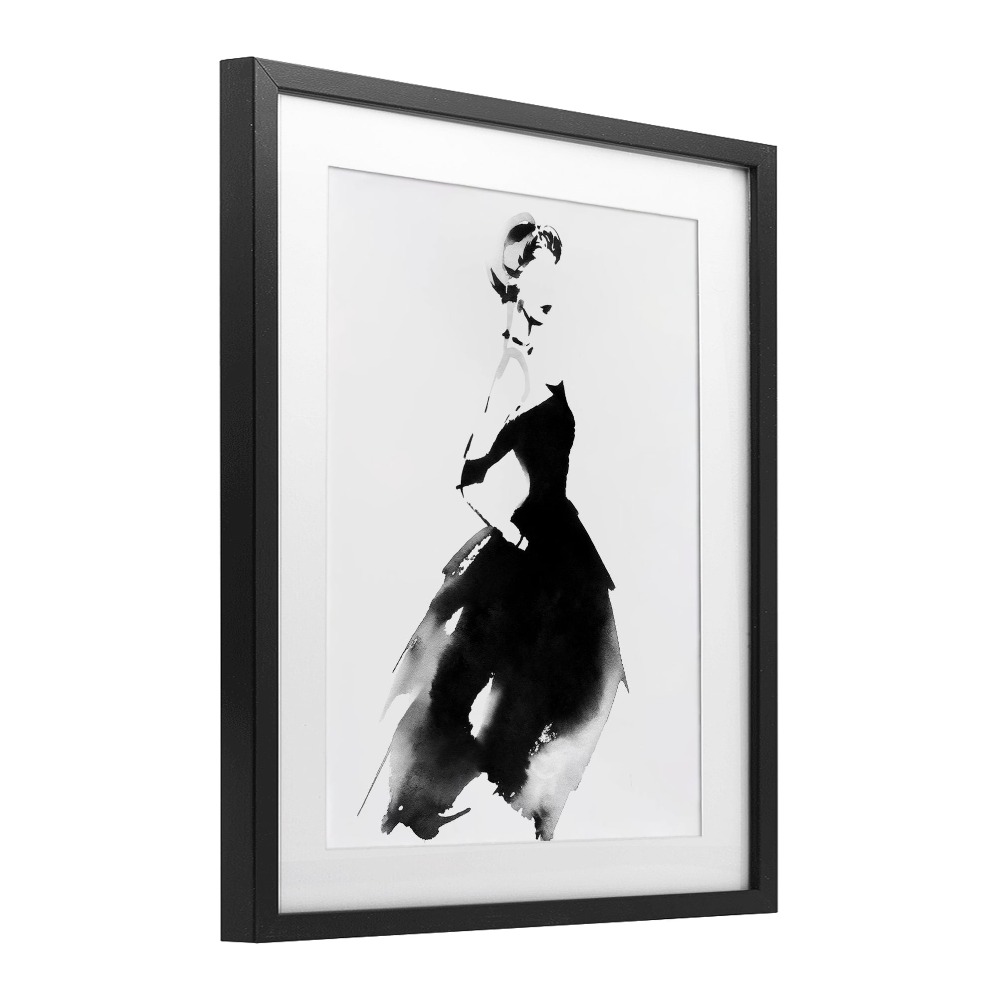 Stupell Industries Shadow Waltz Silhouette Black Framed Print Under Glass, design by Svetlana Aleynikova
