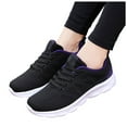 thumbnail image 3 of Leey-World Golf Shoes Women Womens Sports Sneaker Womens Sneakers Breathable Mesh lightweight Lace-up Woman Running Walking Shoes(Purple,8), 3 of 5