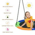 thumbnail image 5 of Gymax 40'' Flying Saucer Tree Swing Outdoor Play Set w/ Adjustable Ropes Colorful, 5 of 10