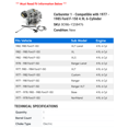 thumbnail image 2 of Carburetor 1 - Compatible with 1977 - 1985 Ford F-150 4.9L 6-Cylinder 1978 1979 1980 1981 1982 1983 1984, 2 of 2