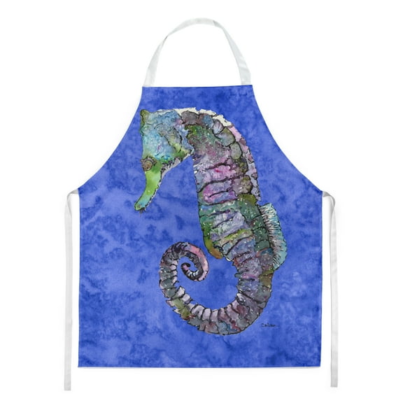 Carolines Treasures 8639APRON Seahorse Apron Large multicolor