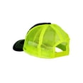 thumbnail image 3 of Top Headwear Neon Fashion Quilted Trucker Cap - Black/Neon Yellow, 3 of 4