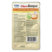 INABA Churu Bisque Lickable Wet Cat Topper, 1.4 oz Pouch, Chicken