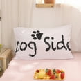 thumbnail image 2 of Move Over Couple Pillowcases King White Black Pillow Cover Letters Patter Microfiber Pillow Case 2 Pack, 2 of 7