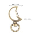 thumbnail image 2 of WEUVEB 15Ud Metálicos Tipo Langosta Dorados Resistentes Para Llaveros Y Accesorios DIY, 2 of 7