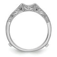 thumbnail image 2 of 14K White Gold Ring Band Wedding Diamond Round Blue & Guard, 2 of 7