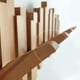 thumbnail image 4 of Perchero de madera plegable - Gancho montado en la pared Percha de entrada Gancho de madera natural, 4 of 6