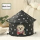 thumbnail image 3 of Kennel Dog House Soft Pet Bed Tent Indoor Outdoor Enclosed Sleeping Nest Basket with Removable Cushion Travel Dog Accessory ShopWise Round, 3 of 7