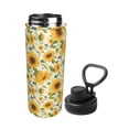 thumbnail image 2 of Daiia Beautiful Countryside Sunflower Printed 18 OZ Sports Insulated Kettle Drinking Cup Water Bottle Stainless Steel Kettle Portable Cup For Gym, 2 of 7