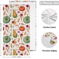 thumbnail image 2 of Pumpkins Autumn Leaves 2 PCS Hand Towels for Bathroom, Fall Flower Thanksgiving Kitchen Towel Ultra Soft and Absorbent Decorative Fingertip Face Bath Towels for Spa & Hotel, 28.3"x 14.4", 2 of 5