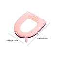 thumbnail image 3 of Latrodar Zipper Model Toilet Seat Household Embroidery Sitting Washer Novelty niversal Toilet Seat Pink Home Essentials, 3 of 5