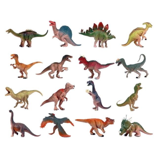 de 16 de animales de dinosaurios, de animales, modelo de juguete, para coleccionar y exhibir CUTICAT Juguete de figuras de dinosaurio
