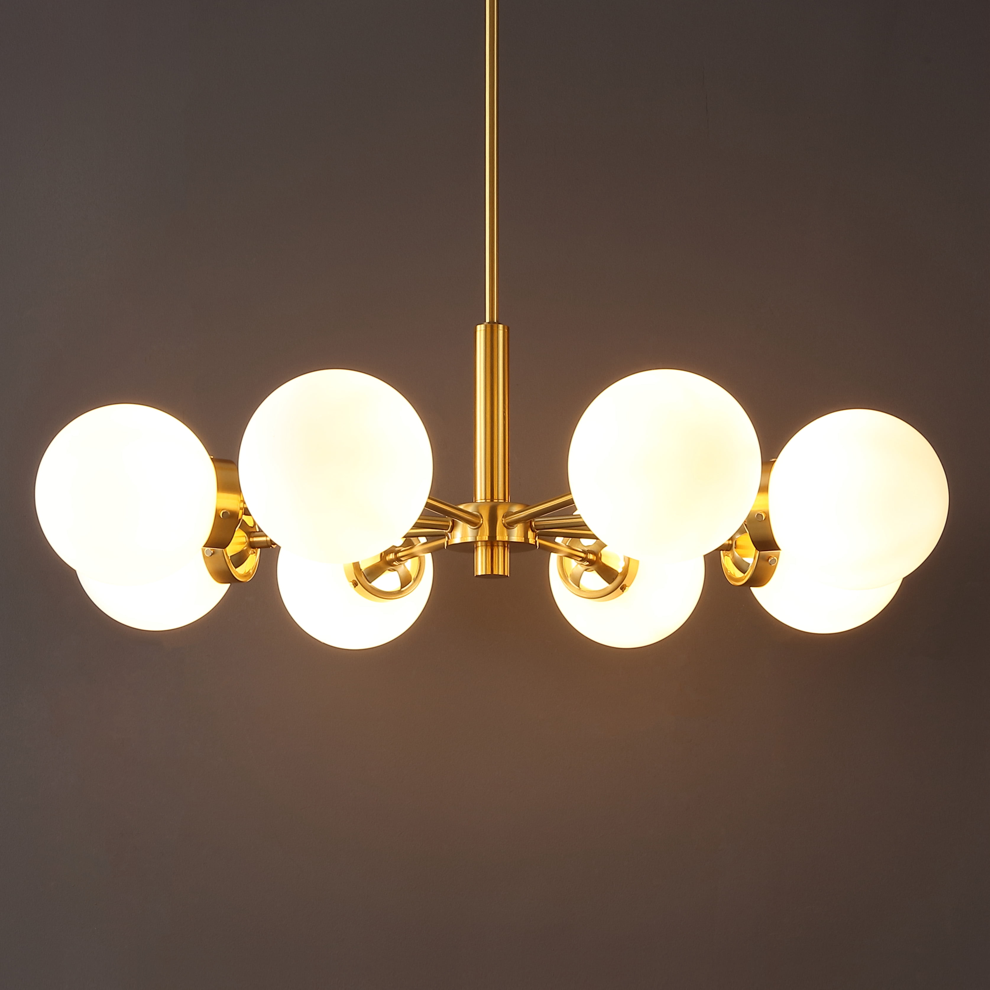 Safavieh 8-Light Mid-Century Modern Iron Gold Sputnik Chandelier