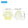 thumbnail image 2 of Uxcell 0.3x0.4" Acrylic Frosted Flower Beads Flower Bead Caps, 300Pcs, Yellow, 2 of 6