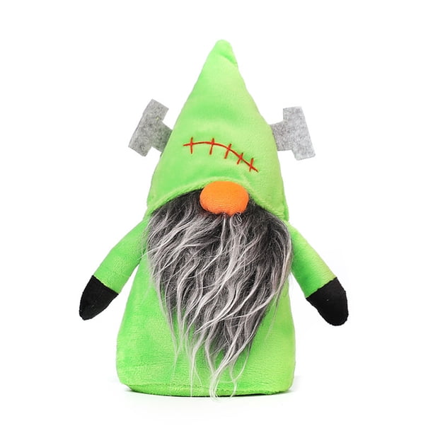 Toystoory Accesorios de muñeca de gnomo de Halloween, adorno de de tamaño pequeño, Adorable juguete de peluche sin rostro DIY, suministros para Kits de decoración para fiestas Verde Toystoory HA070503-02