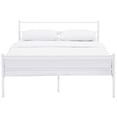 thumbnail image 3 of Modway Alina Powder Coated Sturdy Steel Queen Platform Bed Frame in White, 3 of 5