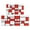 Red White Geometric`, variant on 2 Piece Light Grey Geometric` Rug Kitchen Rug Set, Decor Kitchen Rugs, Absorbent Non-Slip Washable Floor Mats, Home Indoor Runner Rugs 17"x47" 17"x30"