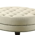 thumbnail image 6 of Newboti Furniture Oatmeal Cocktail Ottoman with Nailhead Trim 32942, 6 of 6
