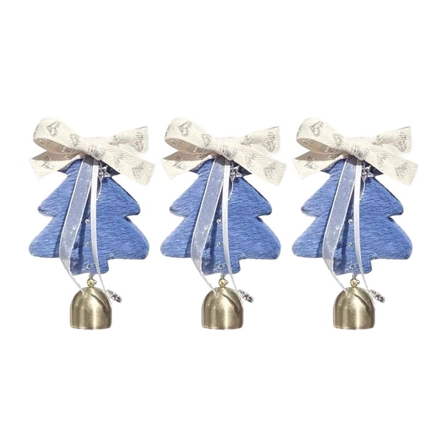 3 Adornos para árbol de Navidad Colgantes, Decoraciones Navideñas de año Nuevo, Decoración para árbol de Navidad para Ventana, Sala de Estar Y Azul