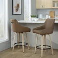 thumbnail image 4 of LumiSource Hannah 26" Fixed-Height Counter Stool - Set of  2, 4 of 11
