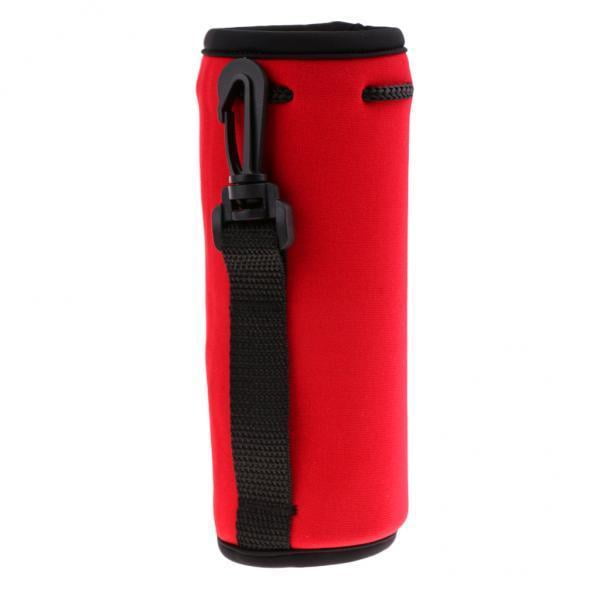 2x Botella de agua con aislamiento de neopreno, enfriador de botellas, funda, bolsa de , bolsa, correa para viajes, , escalada, ejercicio DYNWAVEMX Funda de botella de agua deportiva