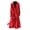 Red, variant on Women Autumn Winter Woolen Coat Lapel Long Sleeve Slim Fit Coat with Belt Solid Color Mid-calf Length Overcoat