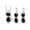 #4, variant on 925 Silver Cat Cubic Zirconia Pendant Necklace Earrings Set Women Jewelry Gift-#1