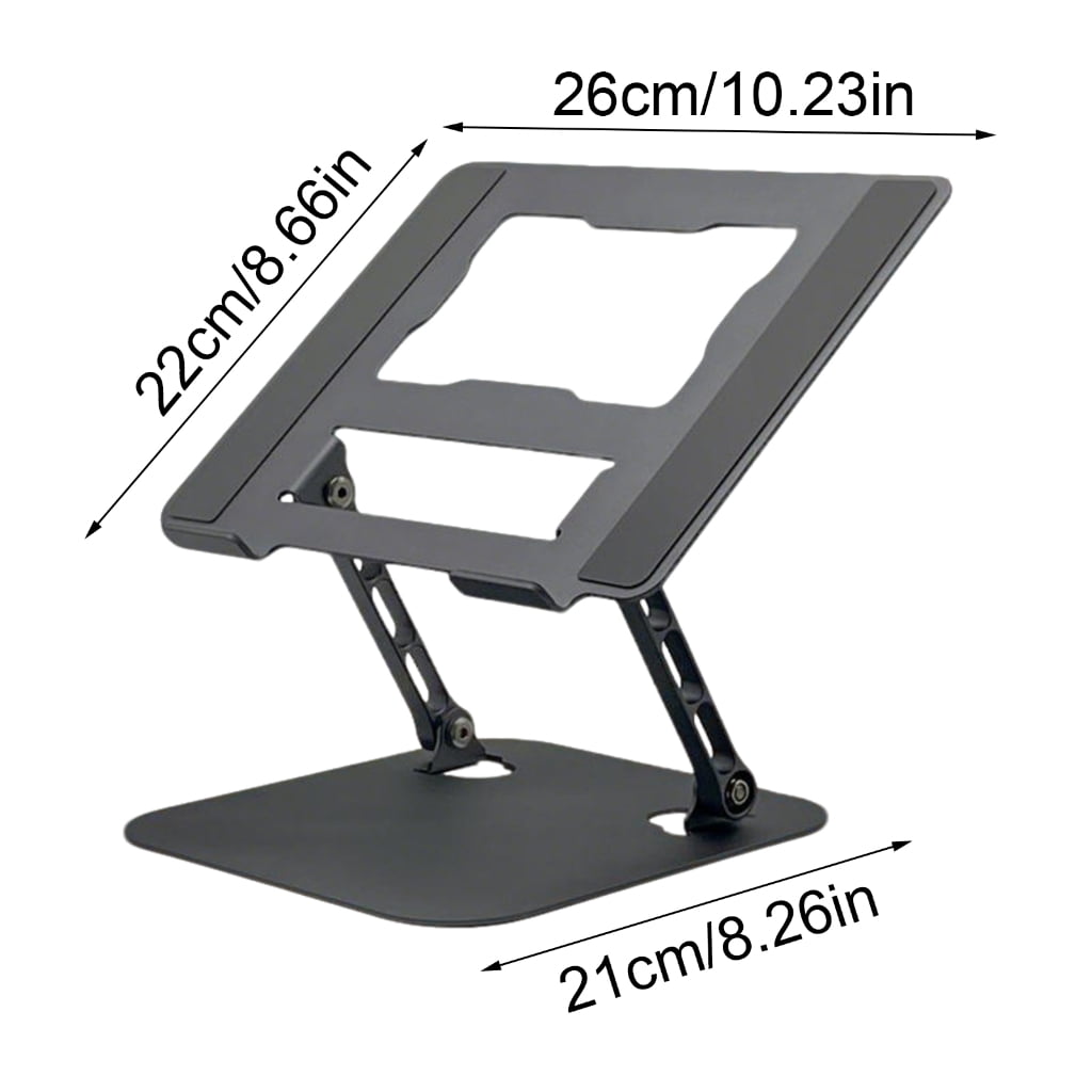 Adjustable Laptop Stand for Desk Metal Foldable Laptop Risers Portable Laptop Holder Mount Cooling Computer Notebook
