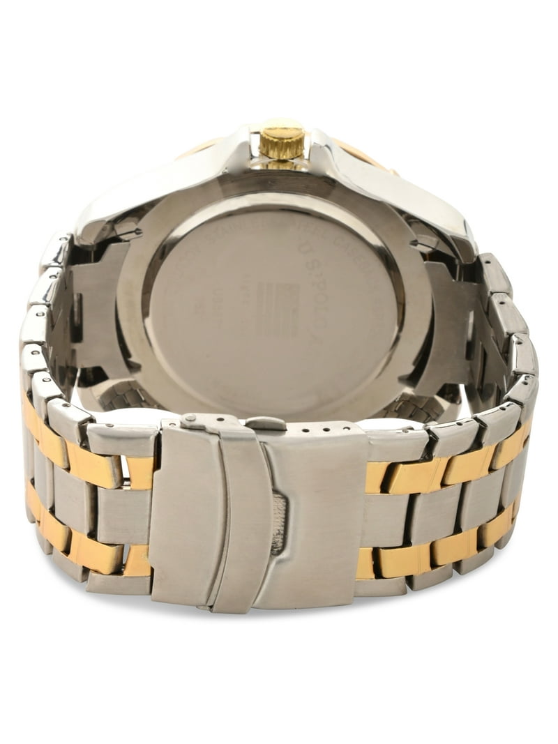 U.S. Polo Assn. Adult Male Analog Bracelet Watch in Silver