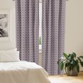 thumbnail image 2 of Ambesonne Geometric Curtains, Abstract Lines Vivid, Pair of 28"x84", Pale Yellow Mauve, 2 of 5