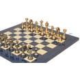 thumbnail image 3 of Classic Persian Staunton Solid Brass Chess Set with Blue Ash Burl & Erable High Gloss Chess Board, 3 of 9