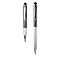 thumbnail image 2 of Zebra StylusPen Telescopic Ballpoint Pen, Medium Point, 1.0mm, Black Ink, Grey and Navy Barrels, 2-Count, 2 of 4