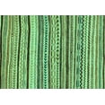 thumbnail image 1 of Ahgly Company Machine Washable Indoor Rectangle Abstract Turquoise Blue Modern Area Rugs, 4' x 6', 1 of 4