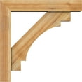 thumbnail image 3 of Ekena Millwork 6"W x 30"D x 30"H Merced Block Rough Sawn Bracket w/ Offset Brace, Western Red Cedar, 3 of 25