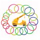 thumbnail image 3 of 21 anillos de plástico para lanzar, juego de lanzamiento de anillos para niños, para carnaval, jardín, patio, juegos al aire libre (color aleatorio), 3 of 7