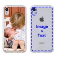 thumbnail image 1 of MXCUSTOM Custom Phone Case for Apple iPhone XR, Customized Personalized with Photo Image Text Picture Design Cases Cover [Clear Soft TPU Bumper + Hard PC Back] (CHT-CR-P1), 1 of 4
