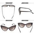 thumbnail image 4 of Classic Style Cateye Sunglasses Small Retro Vintage Women Fashion Shades, 4 of 7