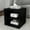 Black, variant on Lavish Home Modern Stackable Modular Cube End Table with Shelves (Gray)