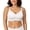 White, variant on Women's Scalloped Edge Wireless Jelly Bra, Seamless Comfort Full Coverage T-Shirt Bra, Soft Support Bra, Sizes S-3XL