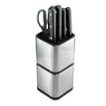 thumbnail image 5 of LLDYYDS Universal Knife Block, Knife Holder without Knives, Stainless Steel Knife Storage Block for 3.5" to 8" Knives, with Slots for Scissors and Sharpening Rod, 5 of 8