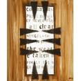 thumbnail image 2 of Elki,O 20x23 White Modern Wood Framed Museum Art Print Titled - Texta II, 2 of 4