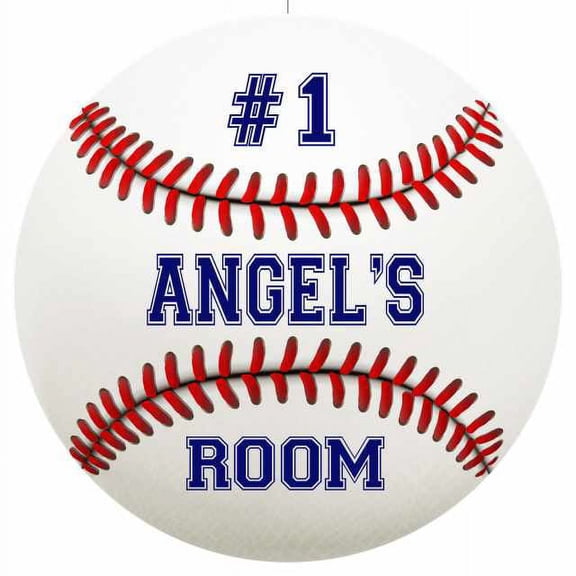 ANGEL'S Bedroom 14" Round Metal Sign Boys Room Wall Decor Gift 100140030032