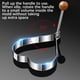 thumbnail image 4 of Ring 316 Stainless Steel Shaper Cooking Ring Non-stick Frying Tool, 2PC Stainless Steel Ring, Non-stick, Easy Clean, Portable, Foldable, Metal Frame, For Kitchen, High Heat Resistance,, 4 of 8