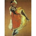 thumbnail image 2 of Toulouse-Lautrec, Henri de 15x18 White Modern Wood Framed Museum Art Print Titled - Jane Avril Dancing, 2 of 4