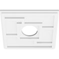 thumbnail image 2 of Ekena Millwork CMP12KX-04000 12 in. OD x 4 in. ID Square Knox Architectural Grade PVC Contemporary Ceiling Medallion, 2 of 7