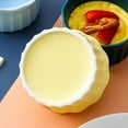 thumbnail image 6 of 8 Oz Ramekins, Creme Brulee Ramekins Oven Safe, Porcelain Souffle Dish-yellow-Set of 2, 6 of 7