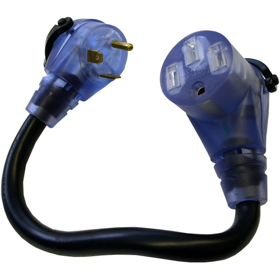 US Hardware RV-346B Conversion Adapter, 30Amp Male x 50Amp Female