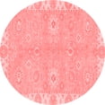thumbnail image 1 of Ahgly Company Machine Washable Indoor Round Oriental Red Traditional Area Rugs, 6' Round, 1 of 4