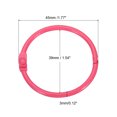 thumbnail image 2 of Uxcell 1.8" OD 1.5" ID Loose Leaf Rings Binder Ring Book Rings Steel for Scrapbook, Pink 20 Pack, 2 of 6